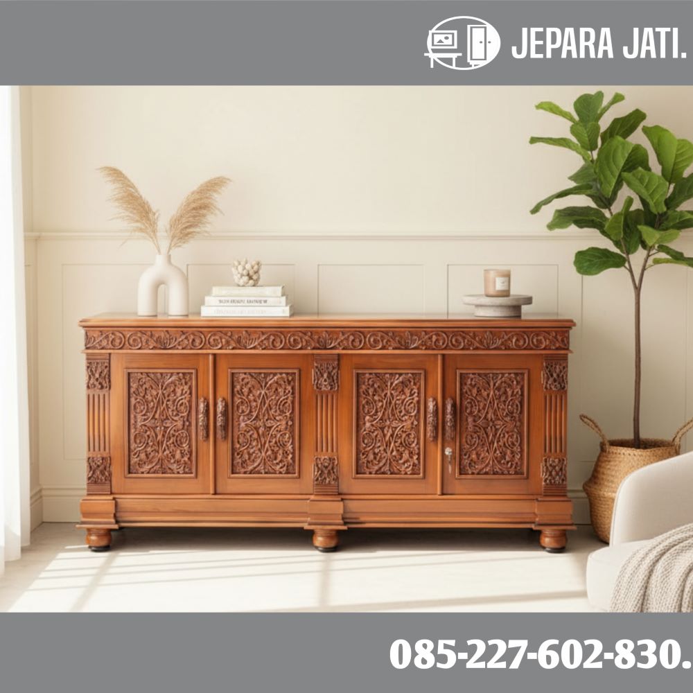 Bufet Pendek Jati Bufet Pendek Jati Ukir Asli Jepara